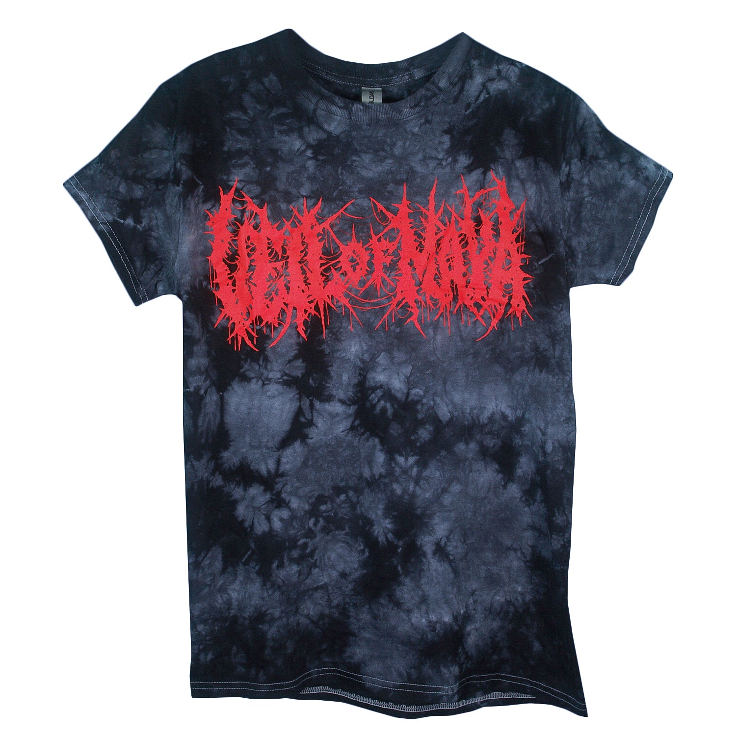 Death Metal Logo Black Crystal Tie Dye